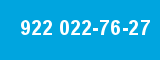 922 022-76-27